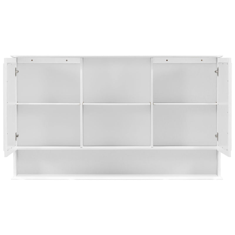 Wall Mounted Bathroom Medicine Cabinet With Double Mirrored Doors by HouseOfZazla
