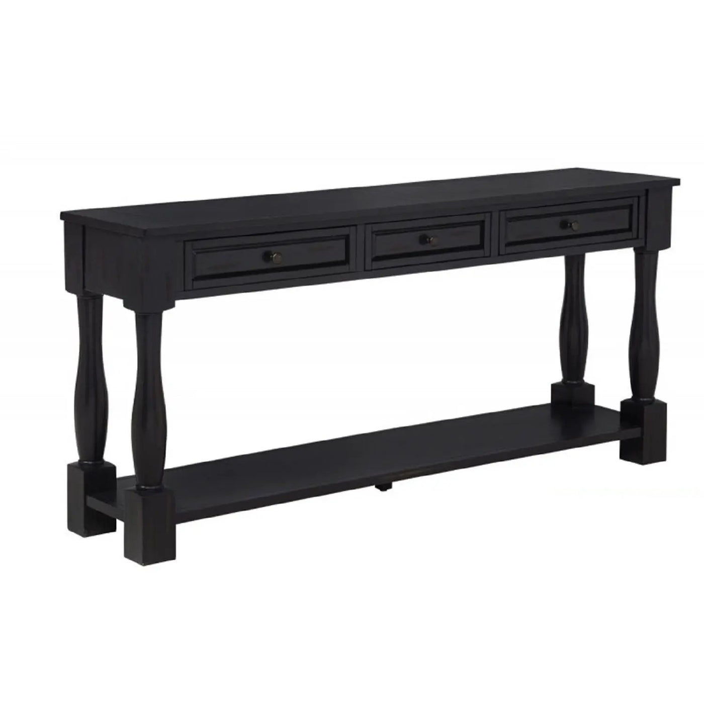 Long Console Table With Drawers And Shelf by Unique Piece Furniture