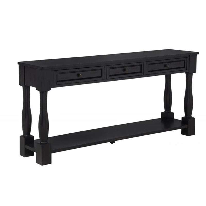 Long Console Table With Drawers And Shelf by Unique Piece Furniture
