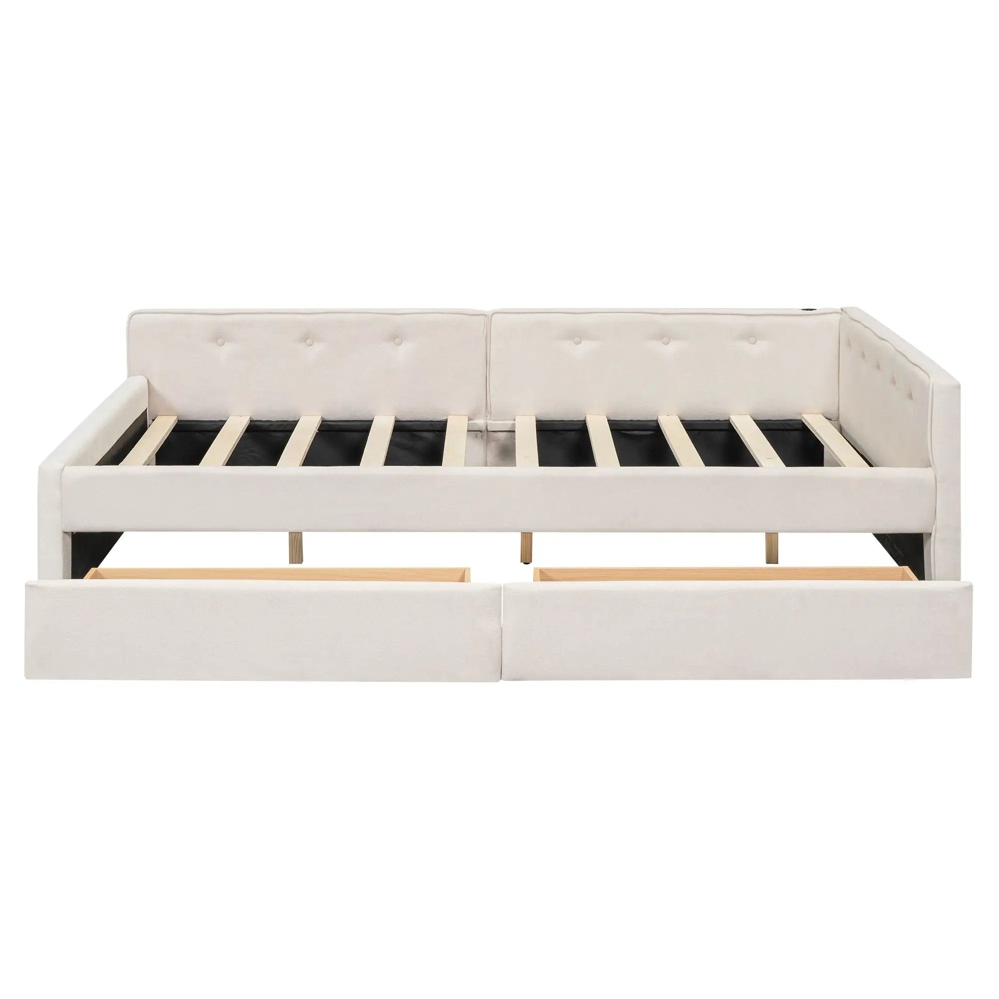 Platform Bed With USB Ports by HouseOfZazla