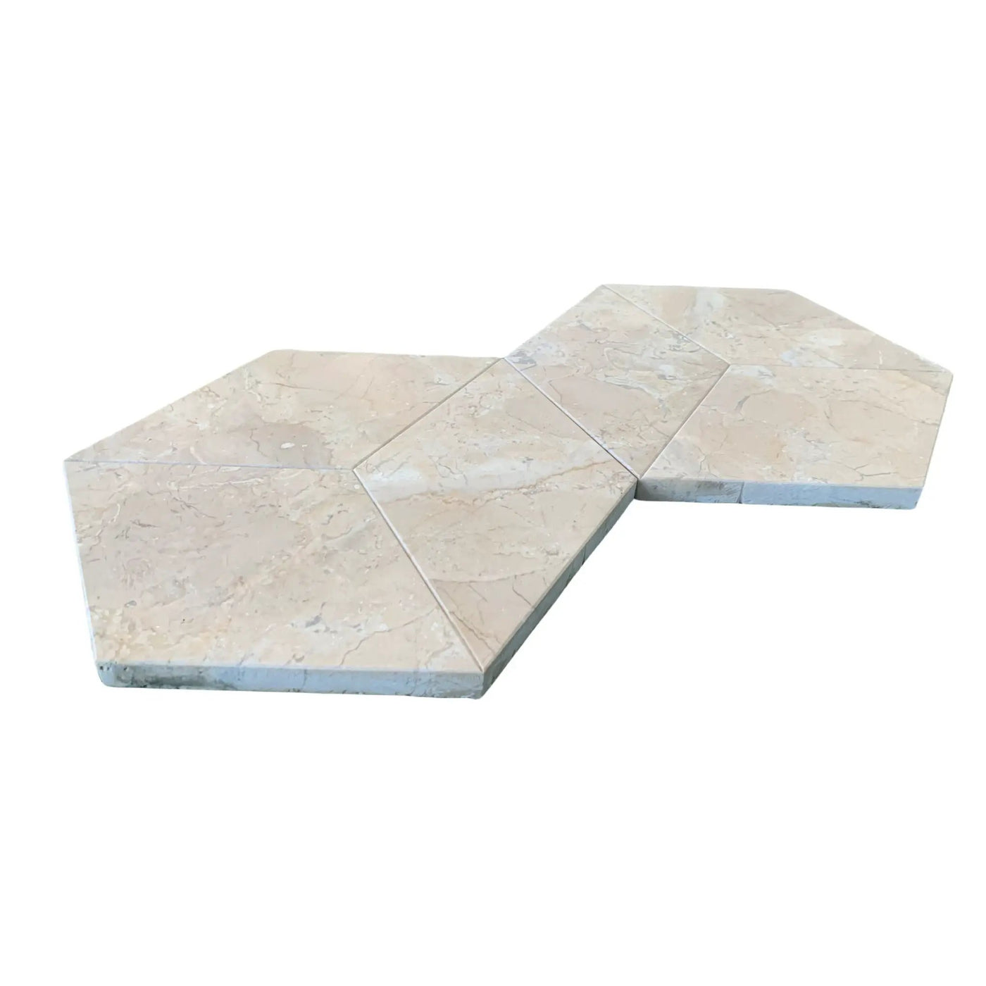Hexagon Natural Marble Polished Tile For Wall And Floor (Set of 12) by HouseOfZazla