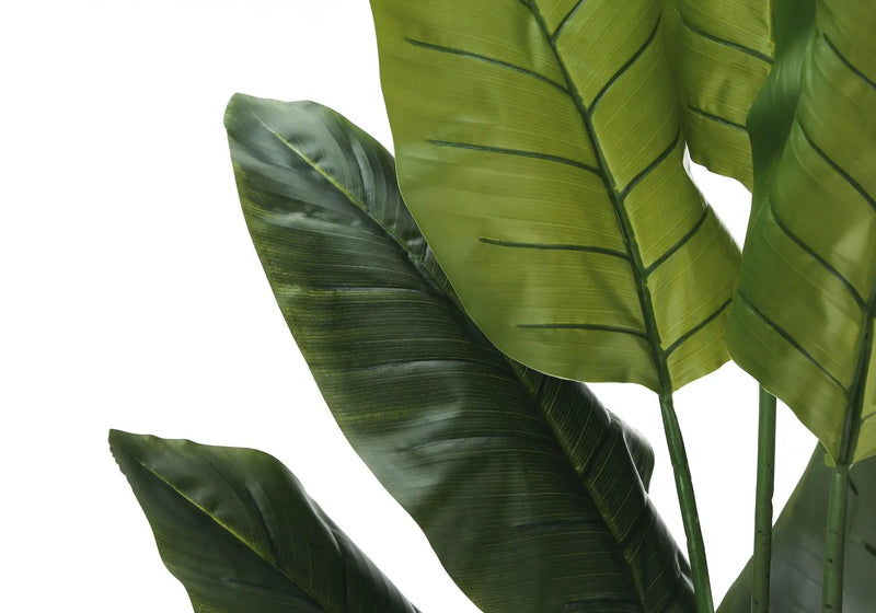 59" Tall, Artificial Plant, Strelitzia Tree, Indoor, Faux, Fake, Floor, Greenery, Potted, Real Touch, Decorative - Green / Black by Unique Piece Furniture