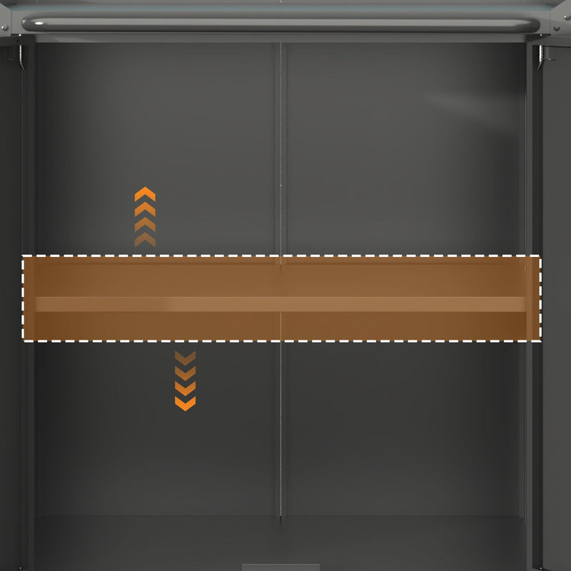 Heavy Duty Metal Garage Storage Cabinet With Wheels Sturdy Tool Organizer by HouseOfZazla