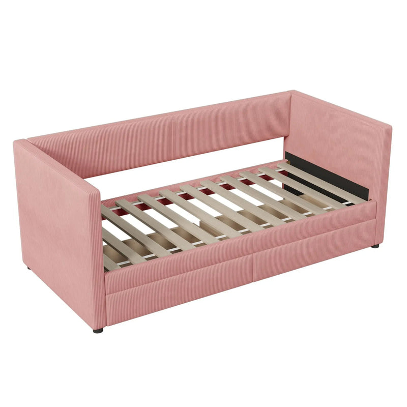 Daybed With Two Drawers And Wood Slat by Unique Piece Furniture