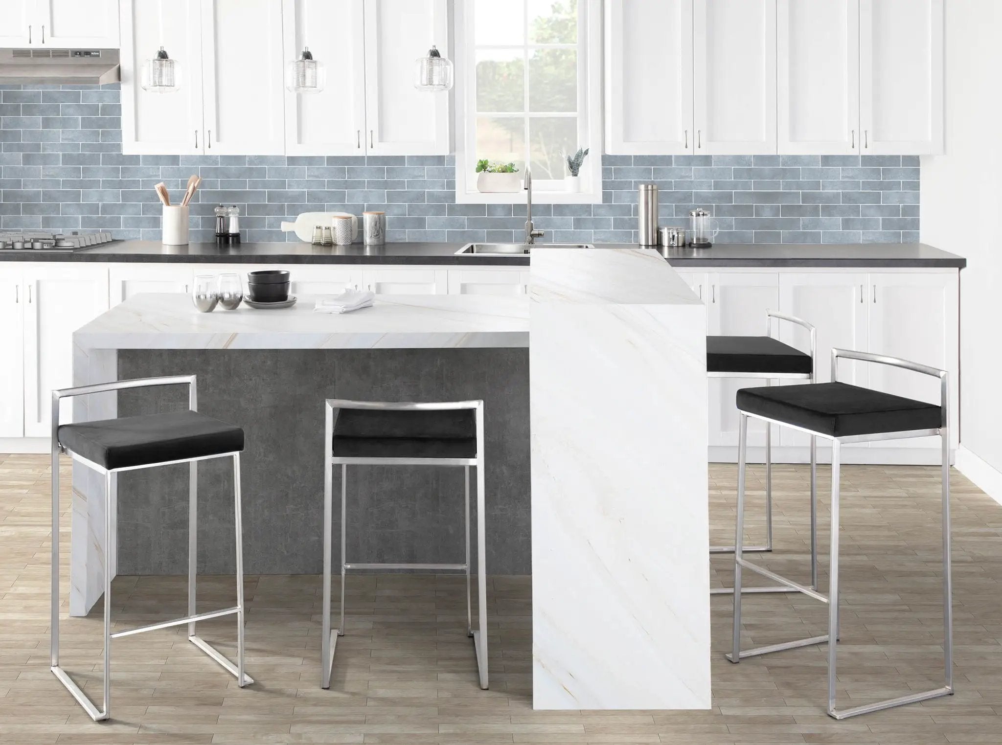 Fuji - Contemporary Stackable Design Barstool by HouseOfZazla