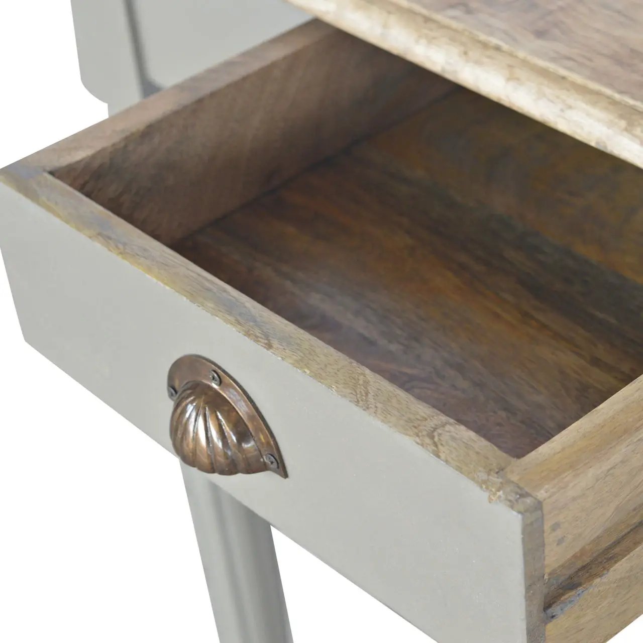 Hand Painted Writing Desk - Gray by Unique Piece Furniture