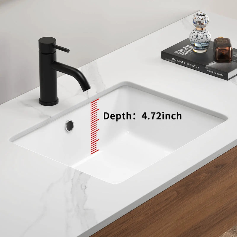 Rectangular Undermount Bathroom Sink by HouseOfZazla