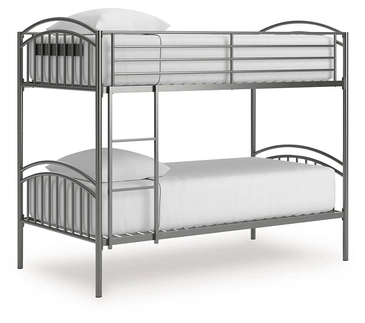 Lanceburg - Twin/Twin Bunk Bed With Ladder - Gray by Unique Piece Furniture