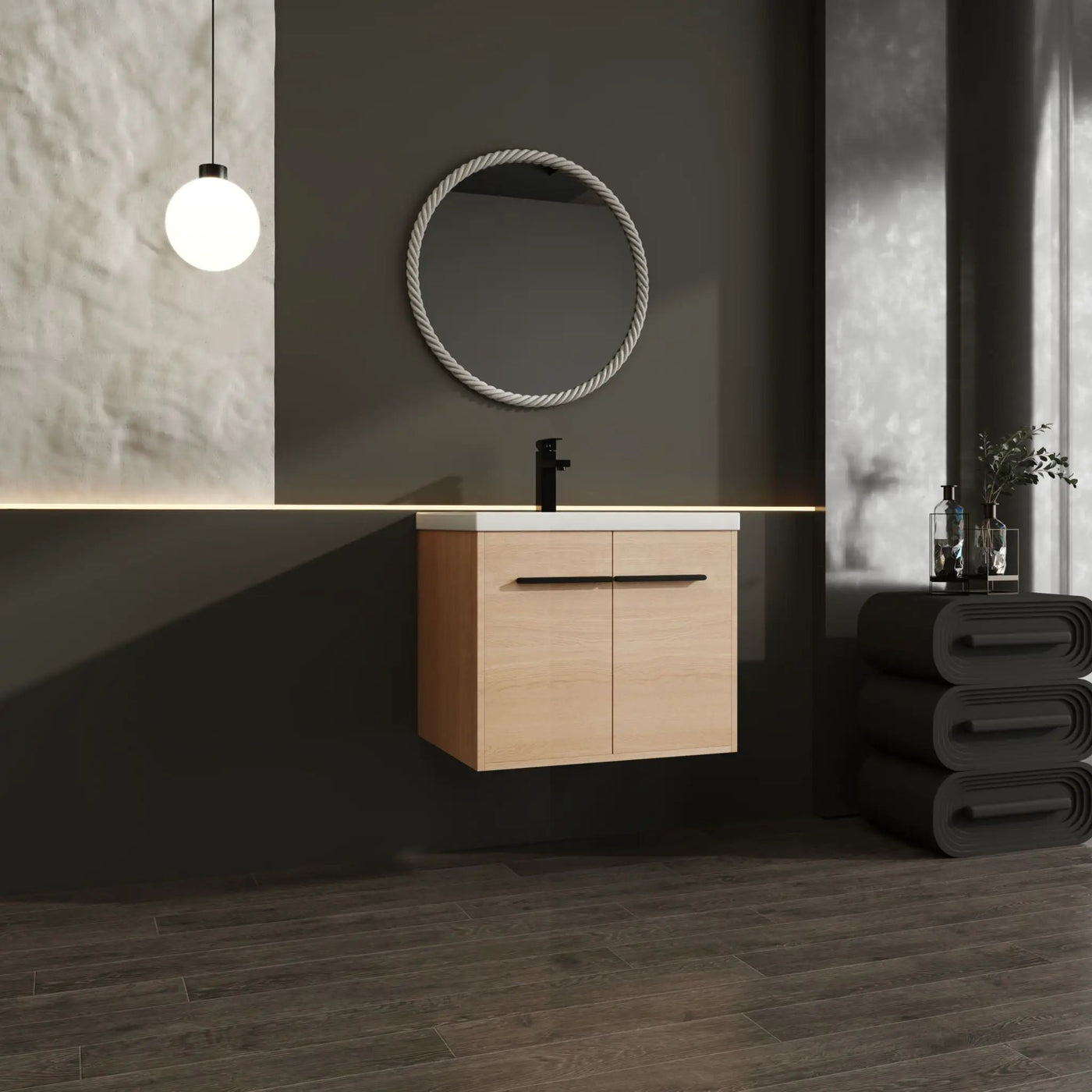 Bathroom Vanity Set With Resin Countertop Sink, 2 Doors by HouseOfZazla