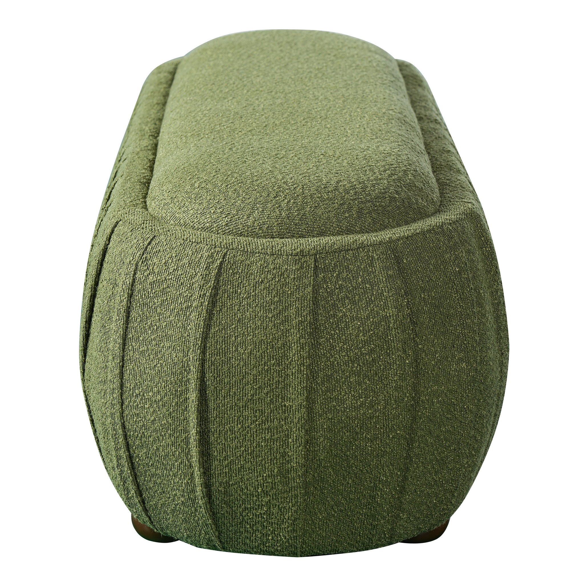 Upholstered Ottoman, Oval Shape by HouseOfZazla