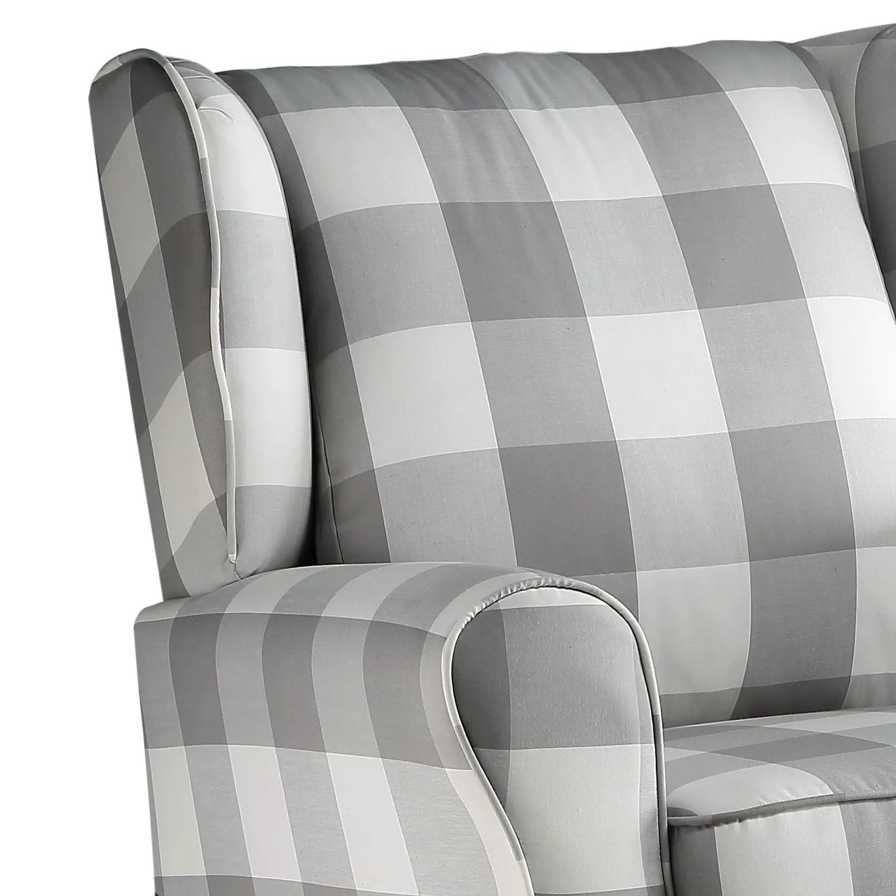 Patli - Glider Chair With Swivel - Gray / White by Unique Piece Furniture