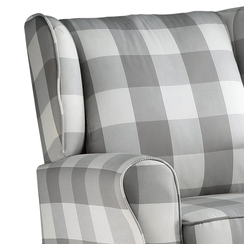 Patli - Glider Chair With Swivel - Gray / White by Unique Piece Furniture
