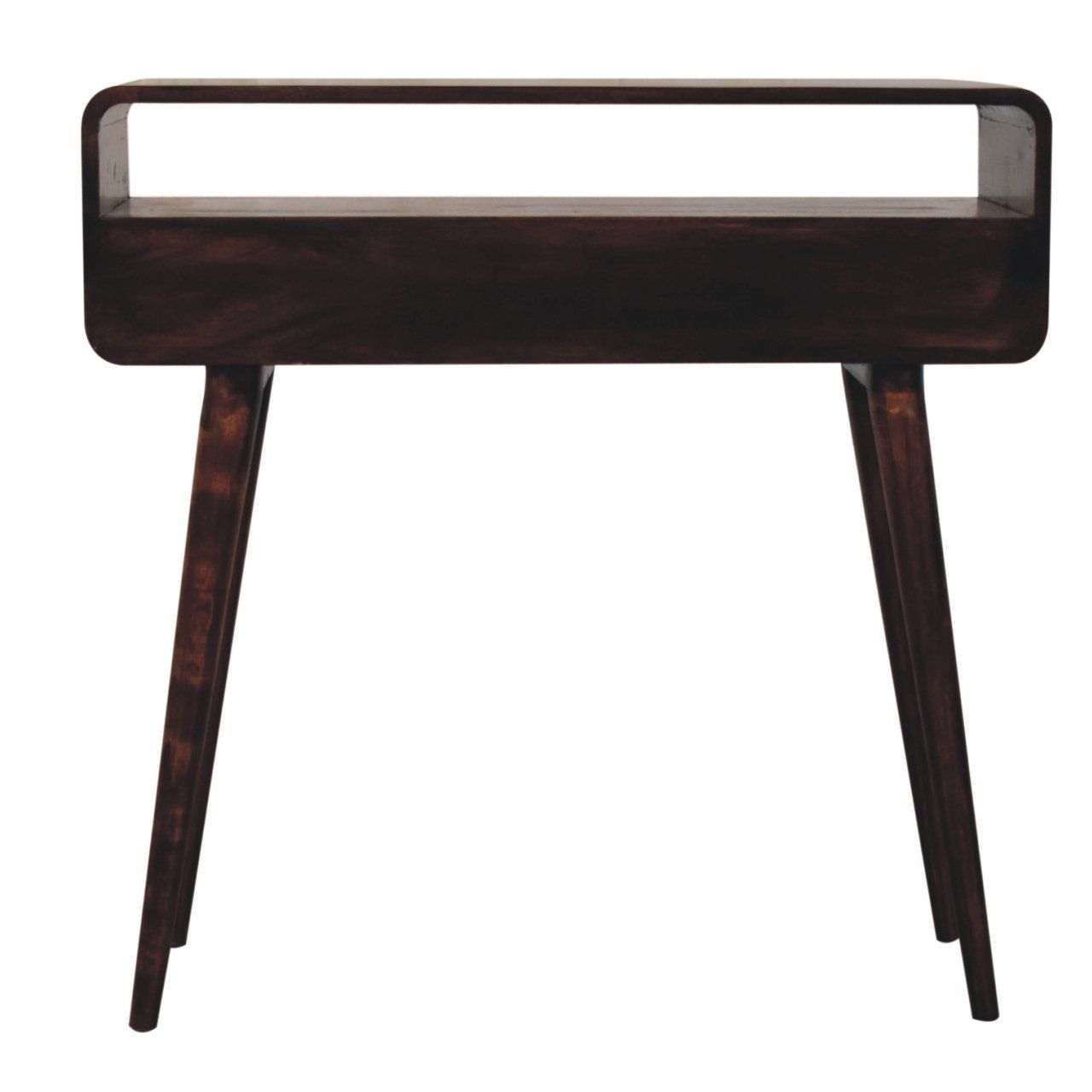 Solid Wood Curved Console Table by HouseOfZazla