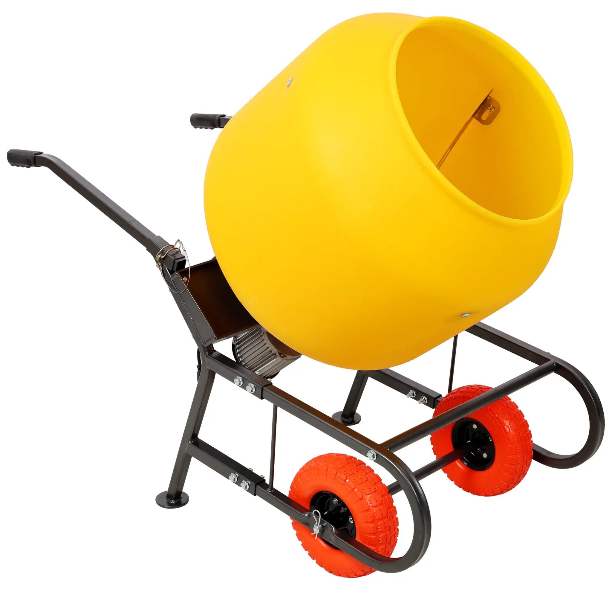 6 CUFT/170L Portable Electric Poly Drum Concrete Mixer by HouseOfZazla