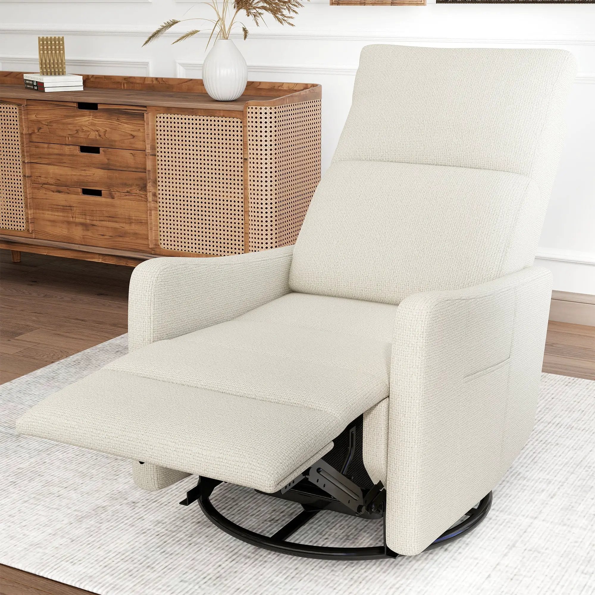 Manual Swivel Rocker Recliner Chair by HouseOfZazla