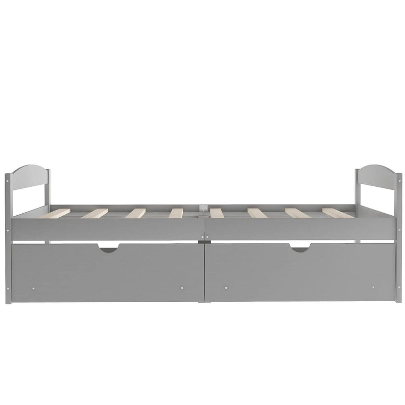 Platform Bed With 2 Drawers by Unique Piece Furniture