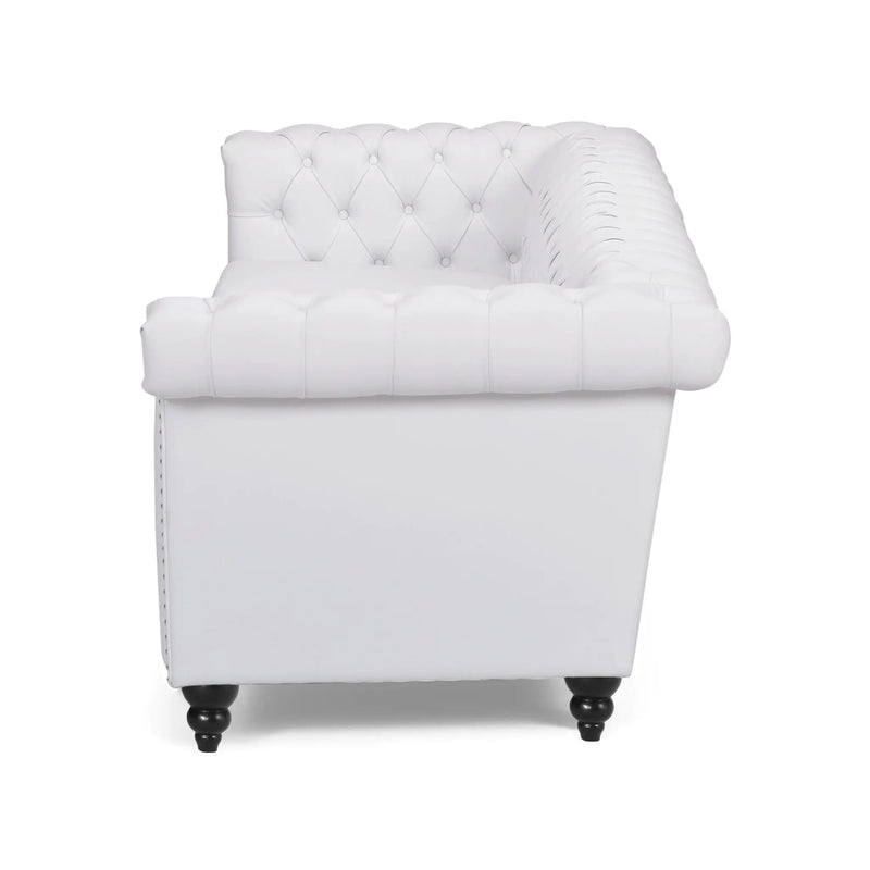 Chesterfield Style 3 Seater Sofa With Deep Button Tufting by HouseOfZazla