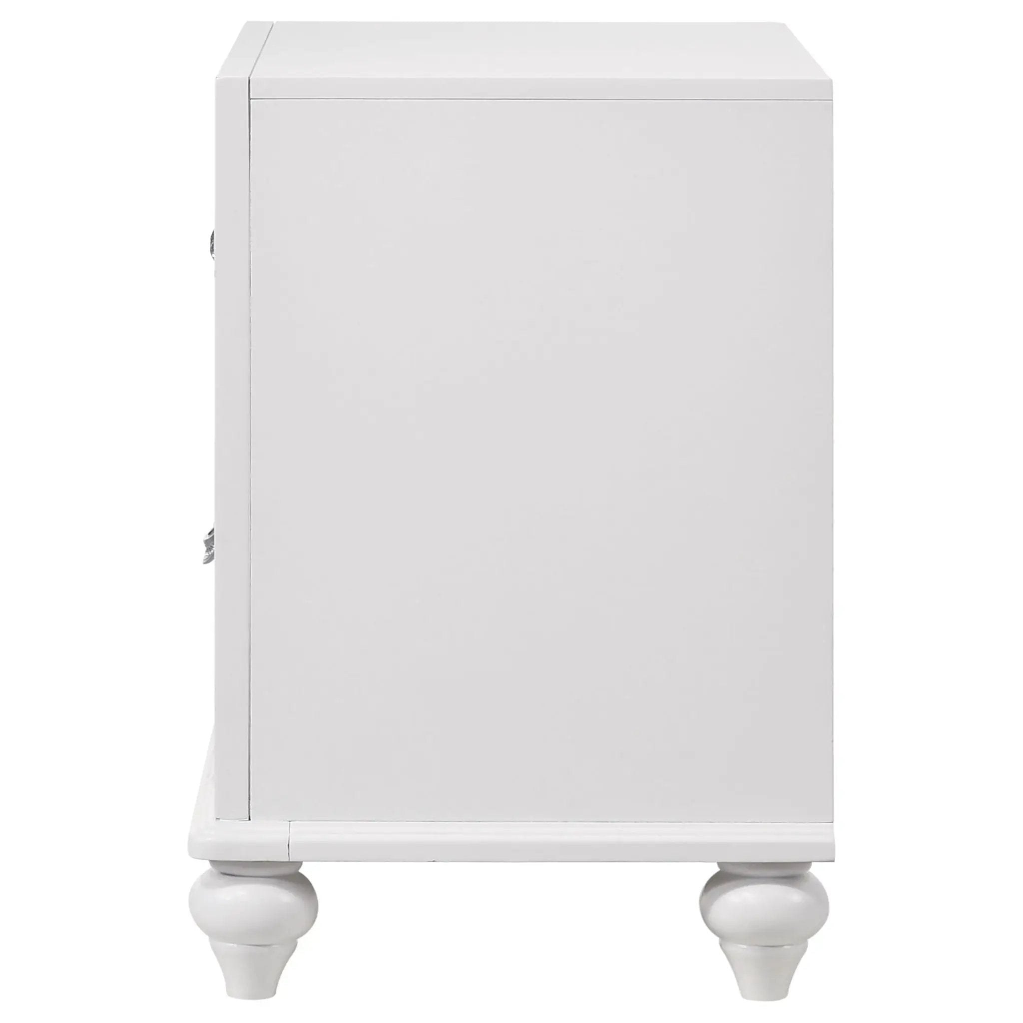 Barzini 2-drawer Nightstand White by Unique Piece Furniture
