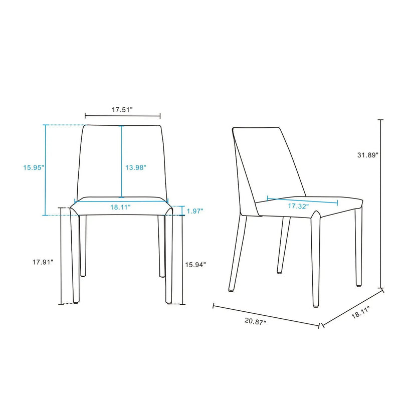 Paris - Dining Chair (Set of 2) by HouseOfZazla
