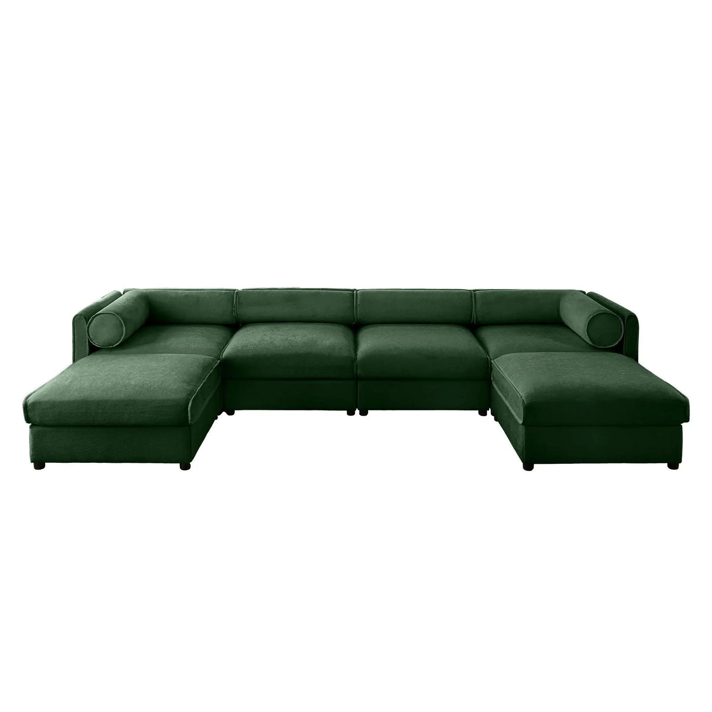 Contemporary Elegant Sofa With Storage And Ottoman by Unique Piece Furniture