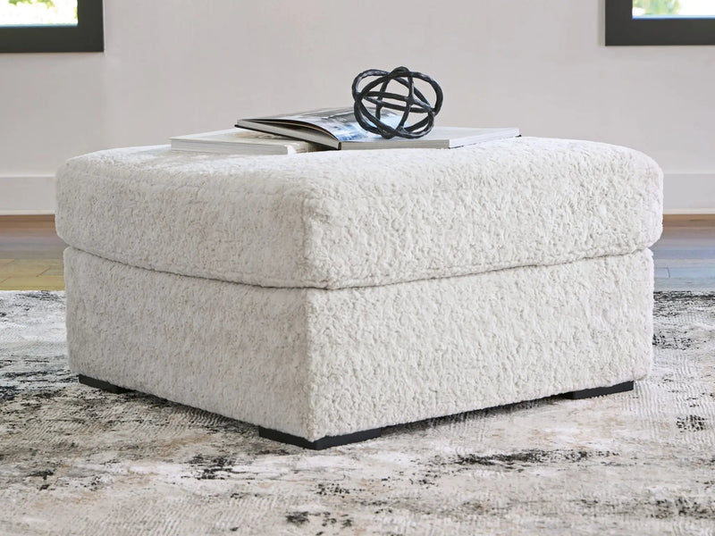 Cuddle Plush - Oversized Accent Ottoman - Arctic by Unique Piece Furniture
