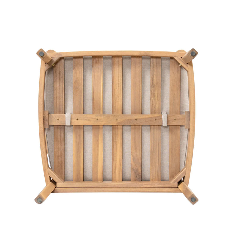 Mallorca Acacia Wood Club Chair With Seat Cushion by HouseOfZazla