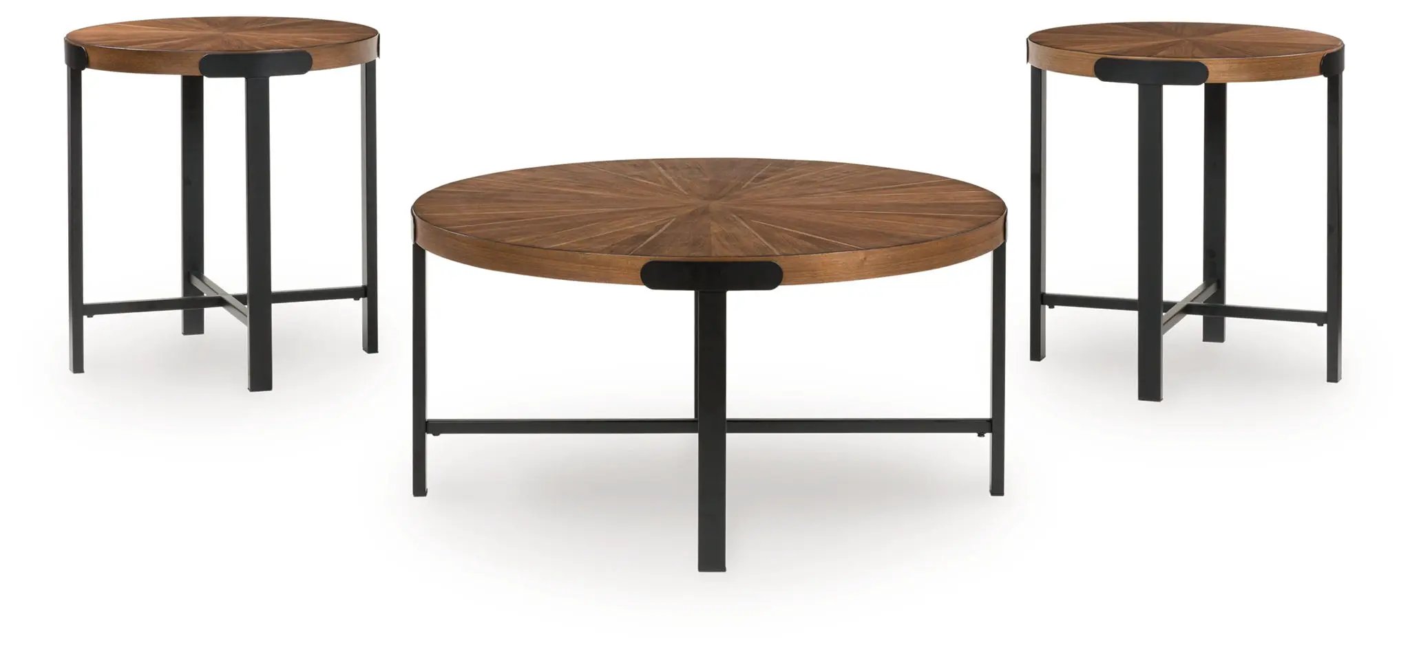 Crosstrail - Occasional Table Set (Set of 3) - Brown by Unique Piece Furniture