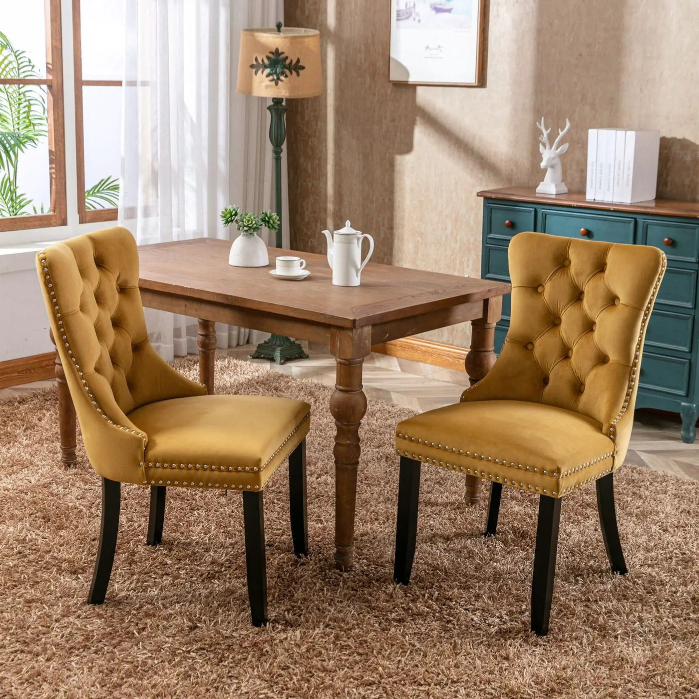 Nikki - High-End Tufted Dining Chair (Set of 2) by HouseOfZazla