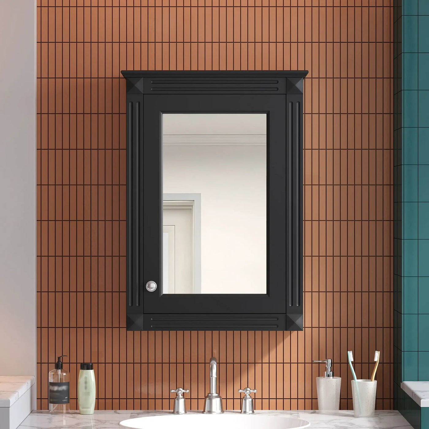 Wall Mounted Bathroom Storage Medicine Cabinet For Over Toilet With Mirror by Unique Piece Furniture