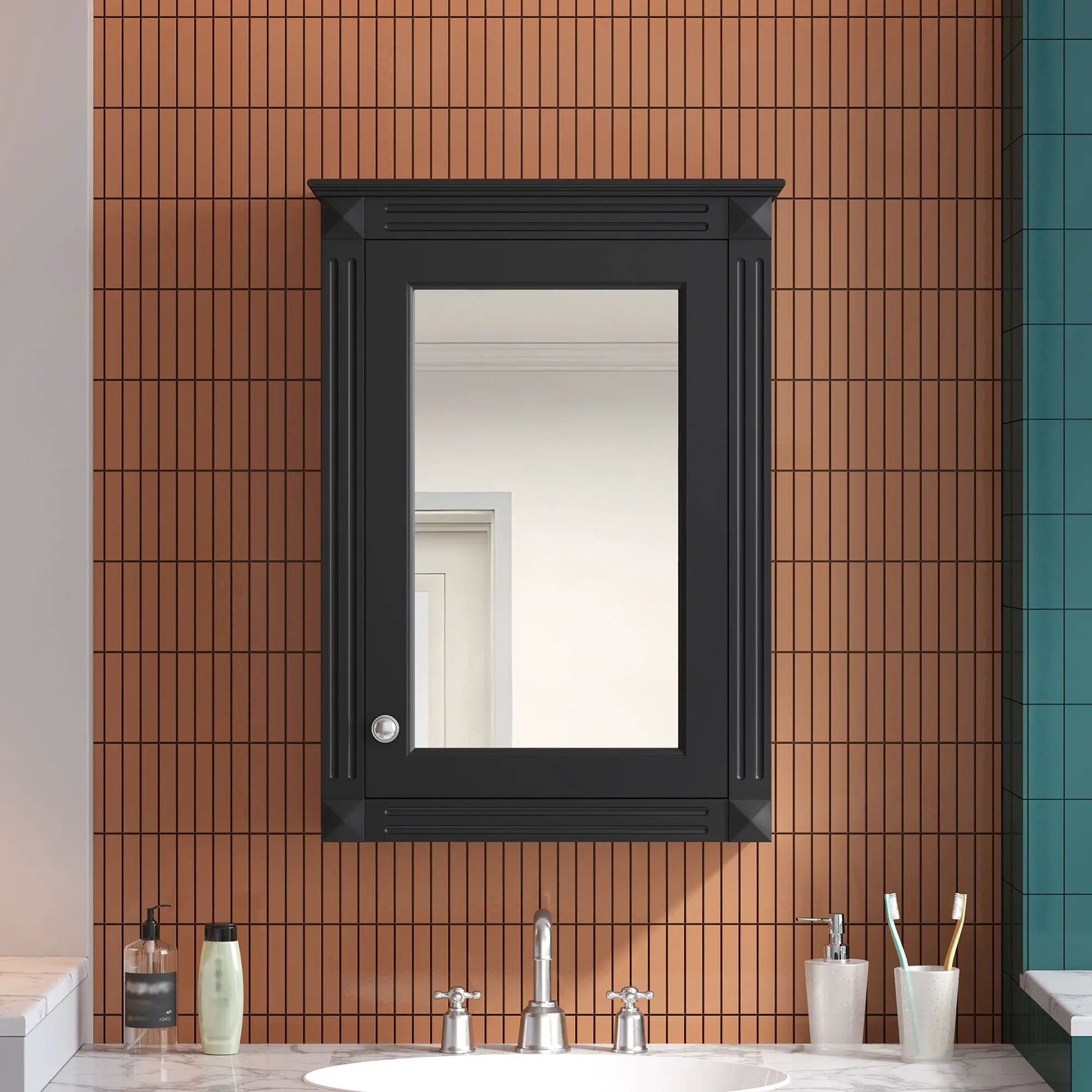 Wall Mounted Bathroom Storage Medicine Cabinet For Over Toilet With Mirror by Unique Piece Furniture
