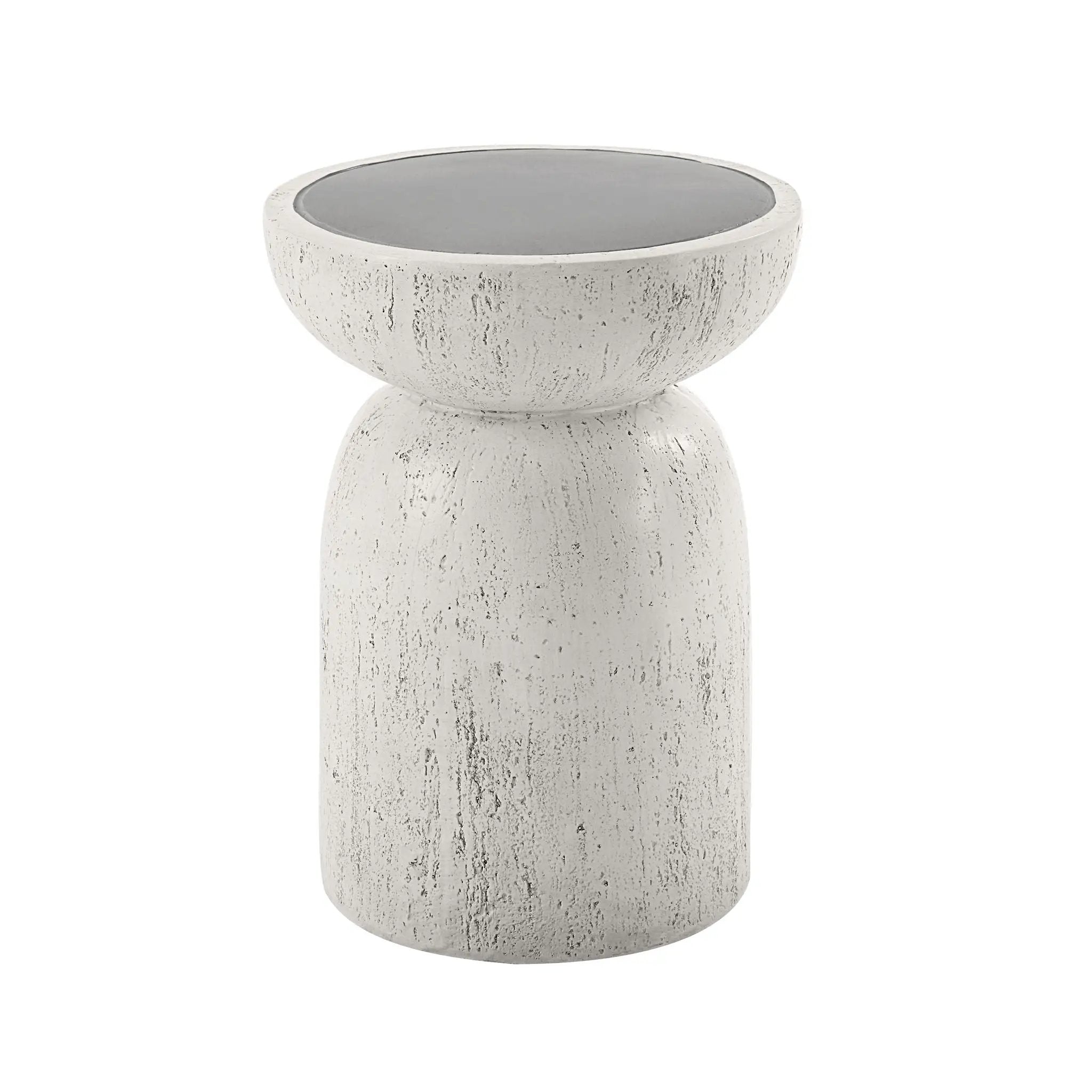 Dylana - Natural Fiber Concrete Accent Table - Gray by Unique Piece Furniture