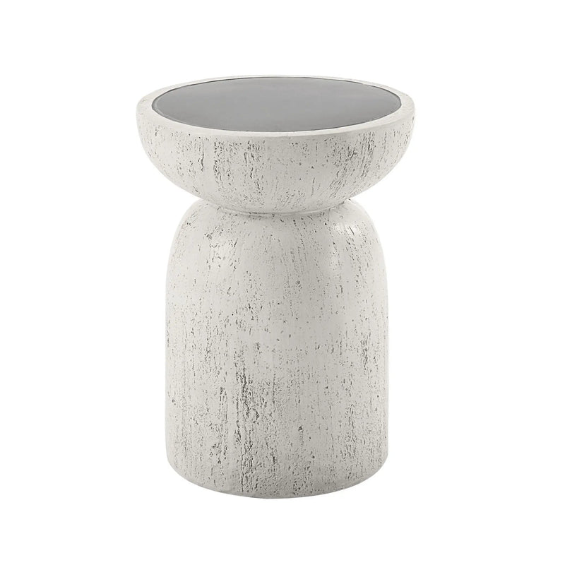 Dylana - Natural Fiber Concrete Accent Table - Gray by Unique Piece Furniture