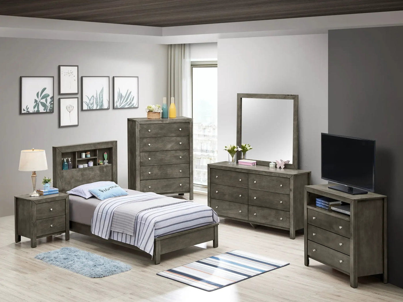 Bed With Transitional Design Stylish by HouseOfZazla