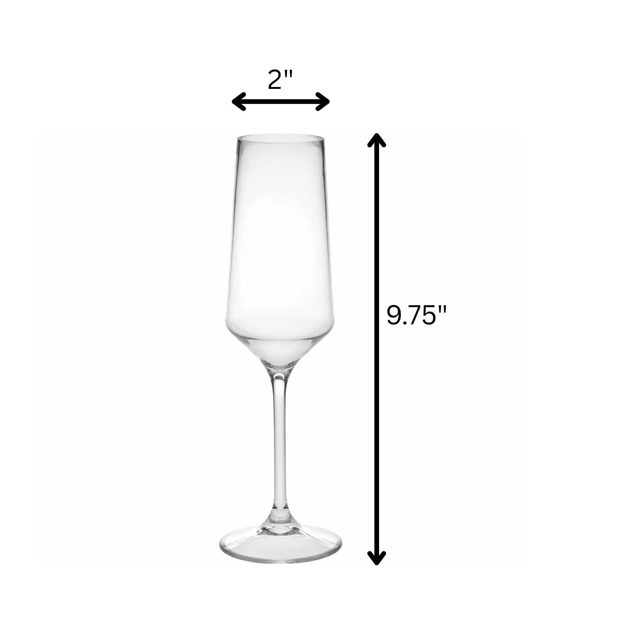 Tritan Lexington - Unbreakable Plastic Champagne Flutes, 10Oz (Set of 4) - Clear by HouseOfZazla