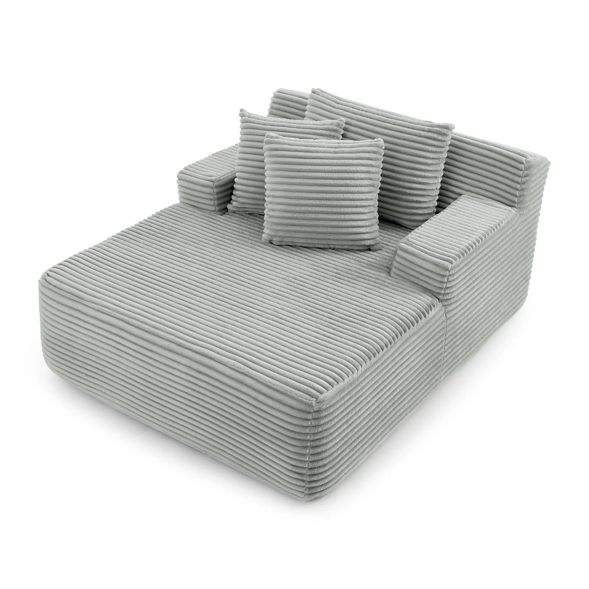 Modern Single Lazy Sofa Lounge Chair With High Density Foam by HouseOfZazla