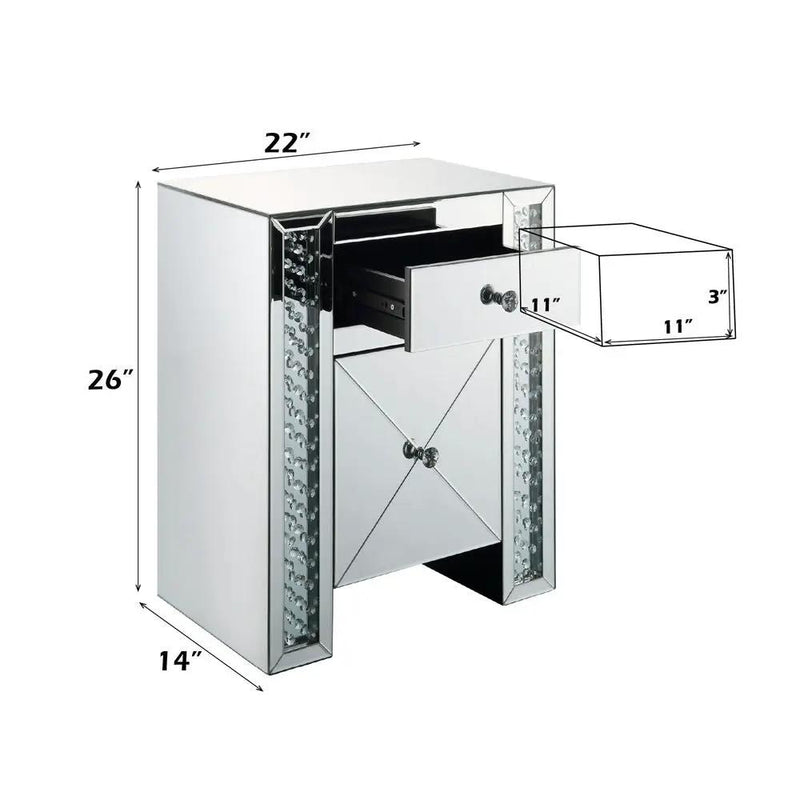 Nysa - Accent Table - Faux Crystals by Unique Piece Furniture