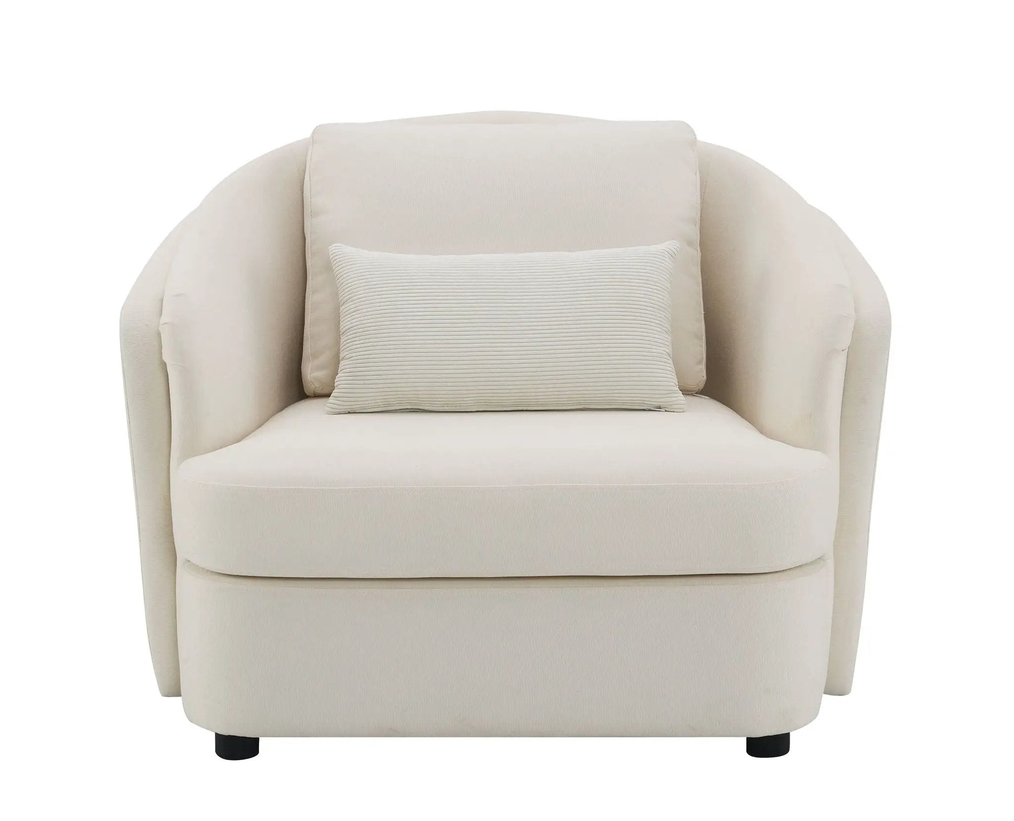 Mariko - Linen 3 Pieces Living Room Set - Beige by Unique Piece Furniture