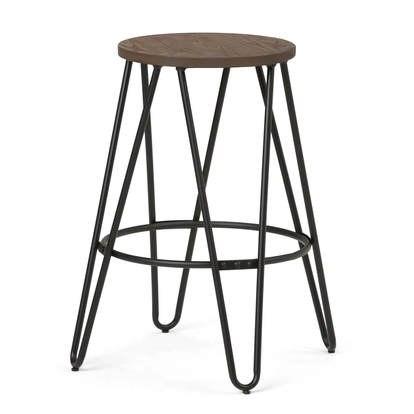 Simeon - Multifunctional Metal Stool With Wood Seat by HouseOfZazla