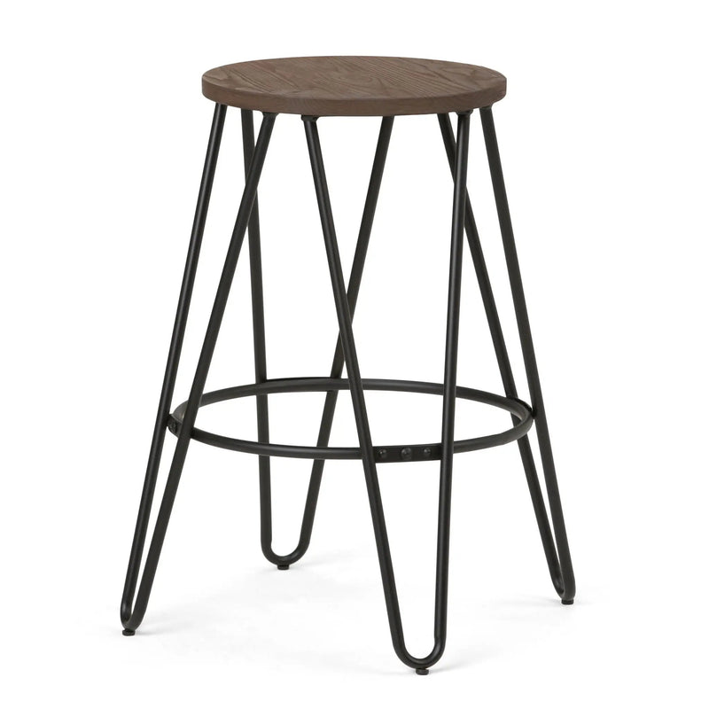 Simeon - Multifunctional Metal Stool With Wood Seat by HouseOfZazla