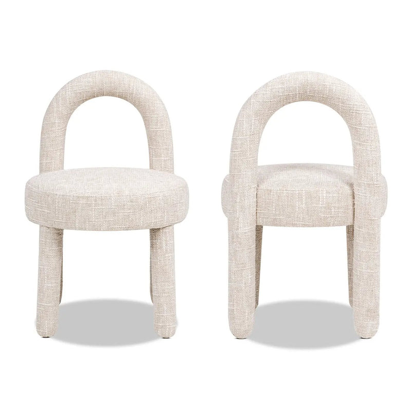 Penny Round Arched Fully Upholstered Dining Side Chair, Set of 2 by HouseOfZazla