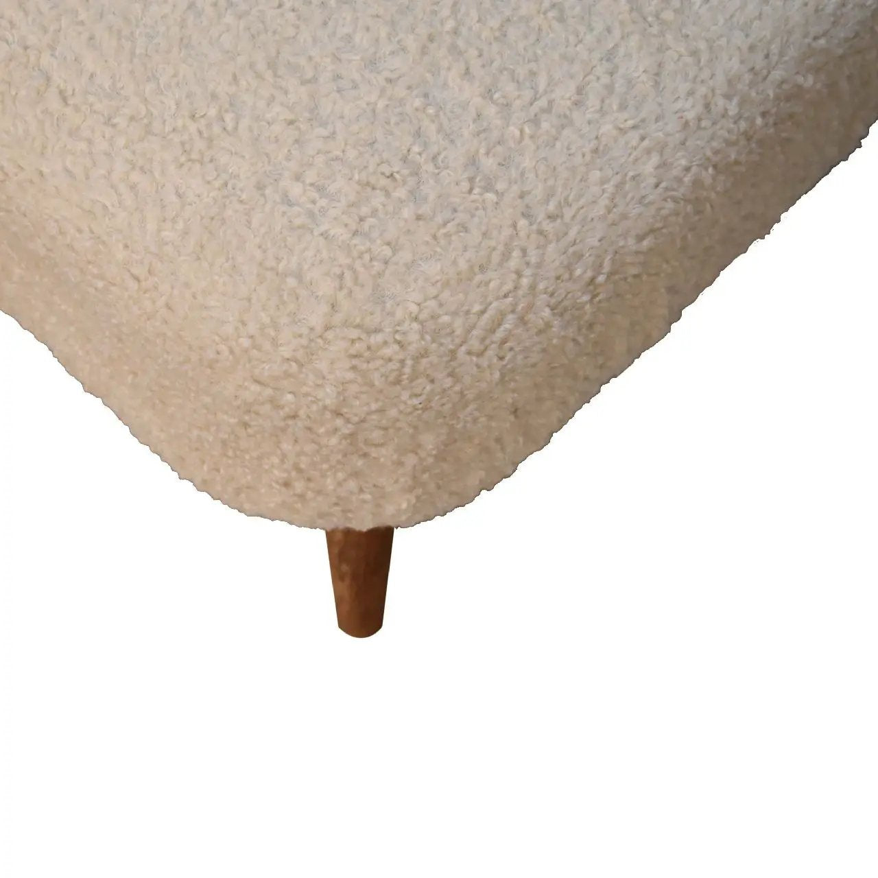Square Footstool - Cream by Unique Piece Furniture