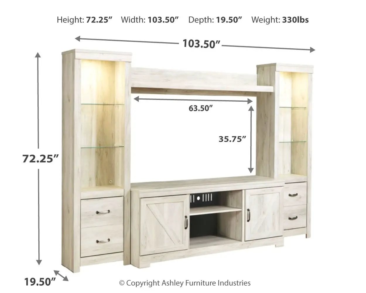 Bellaby - Entertainment Center by Unique Piece Furniture