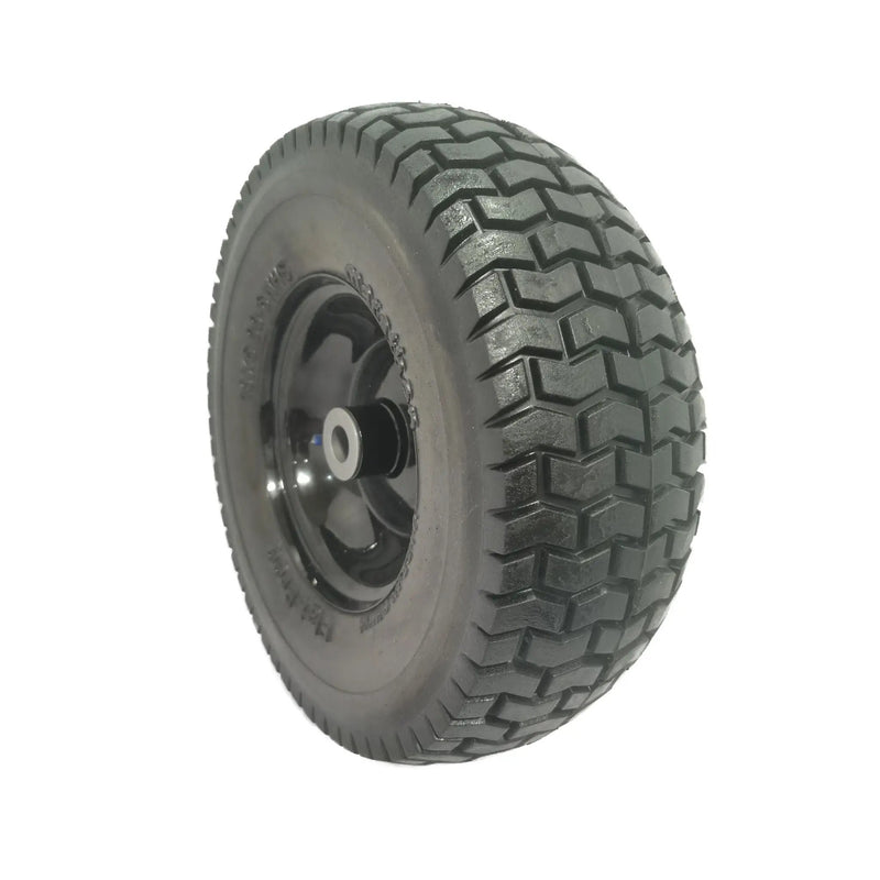 Flat Free Tire And Wheel Assemblies For Riding Lawn Mowers With 3" Hub - Black by HouseOfZazla