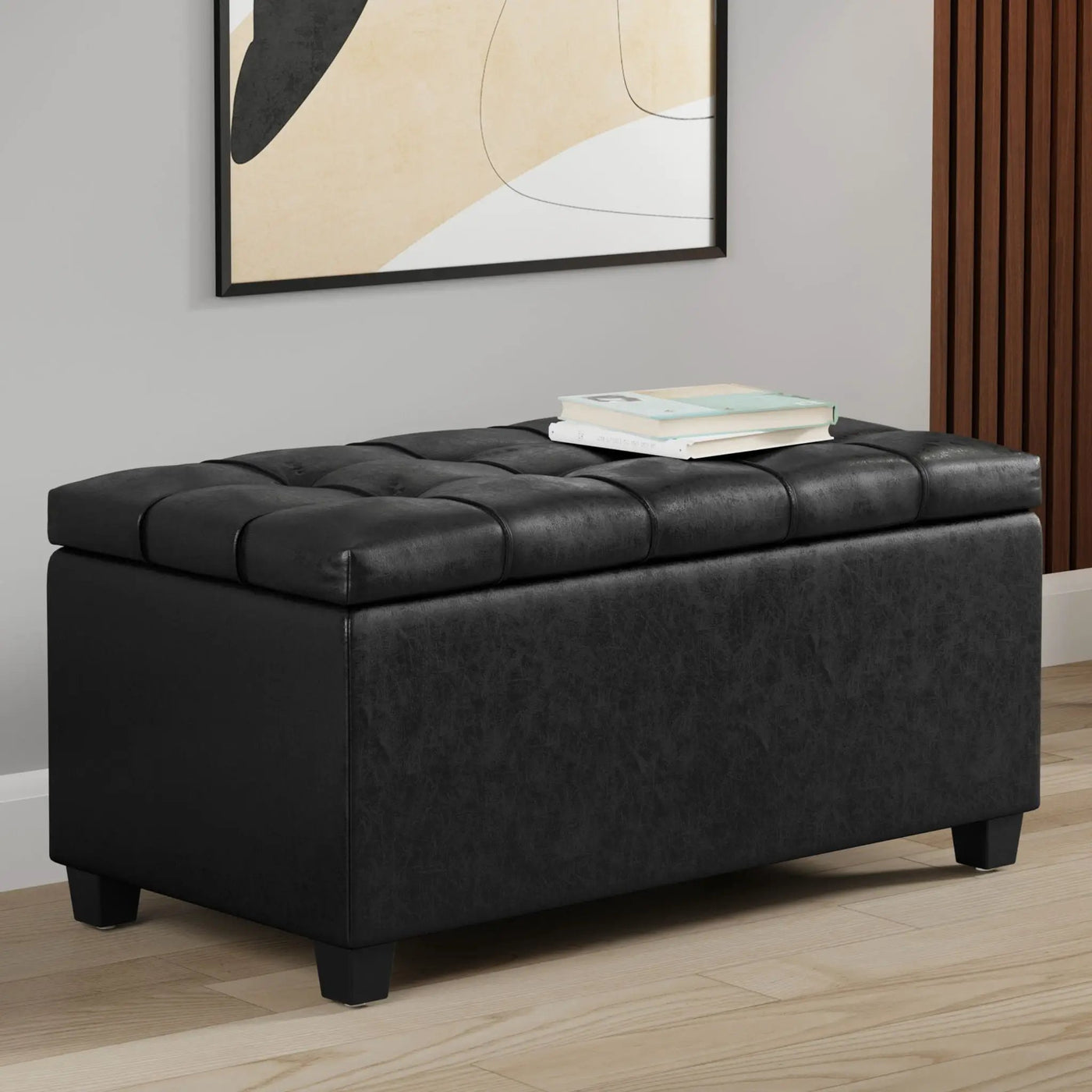 Sienna - Transitional Storage Ottoman Bench by HouseOfZazla