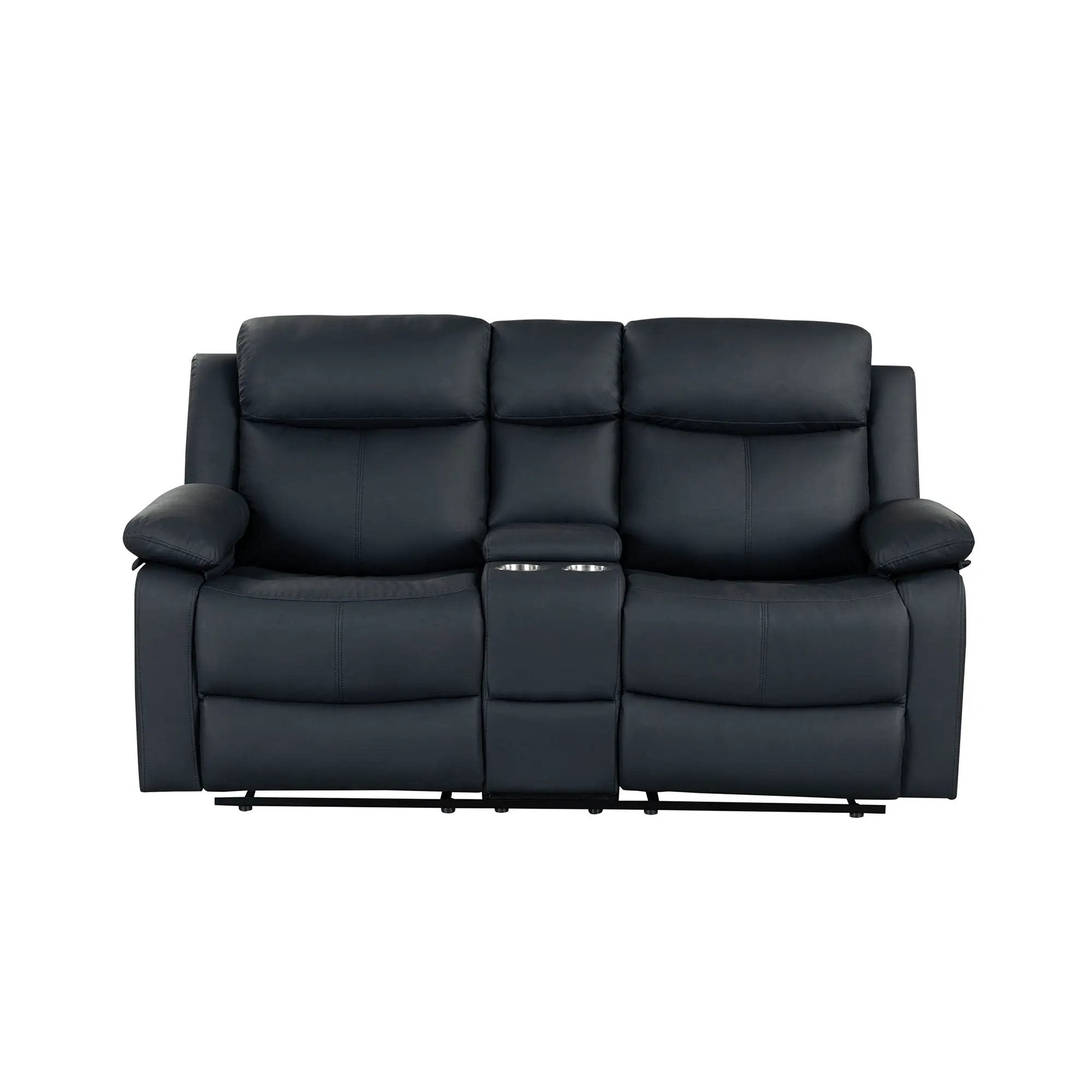 Blanche - Console Reclining Loveseat With LED Lights And Speakers by Unique Piece Furniture