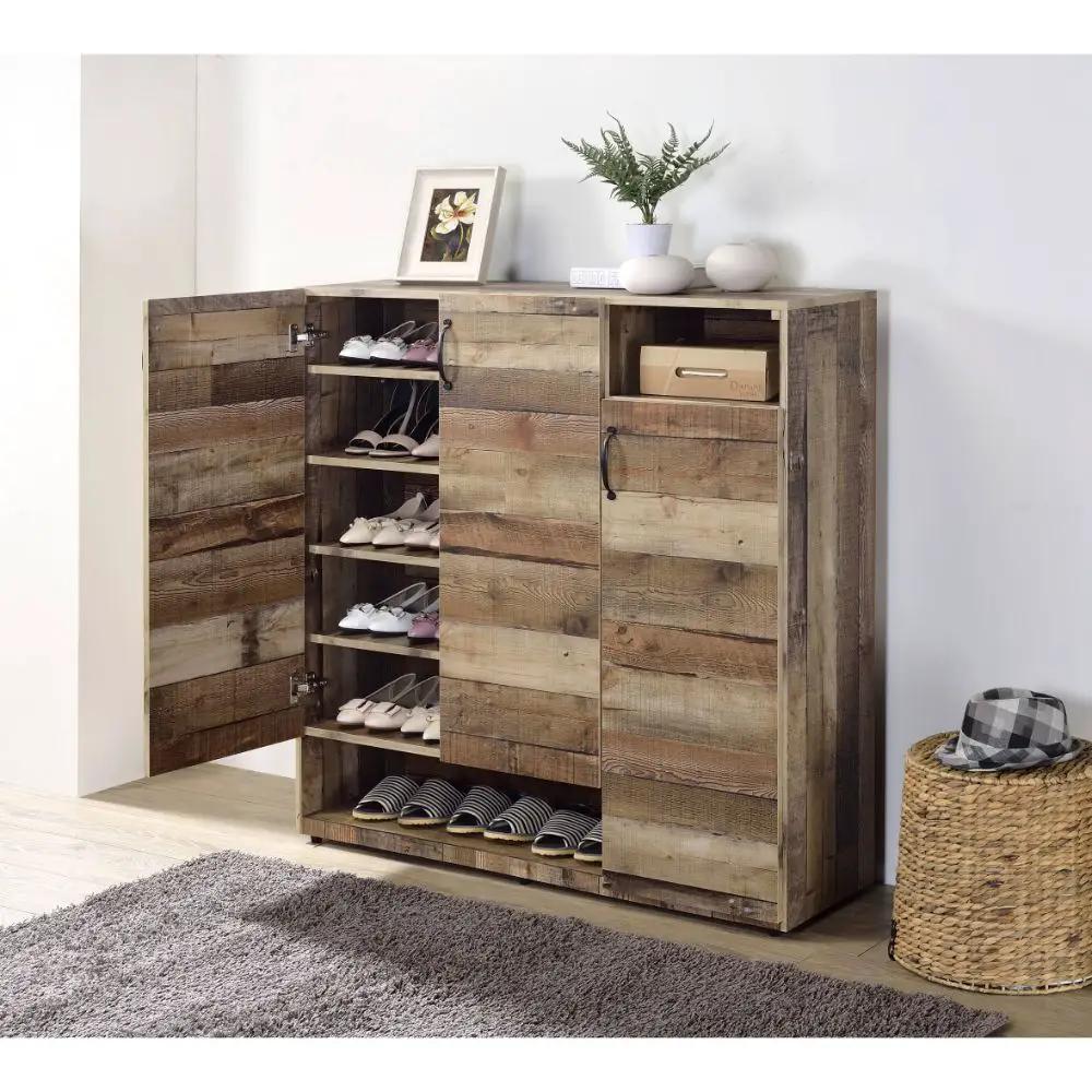Howia - Shoe Cabinet - Rustic Gray Oak by Unique Piece Furniture