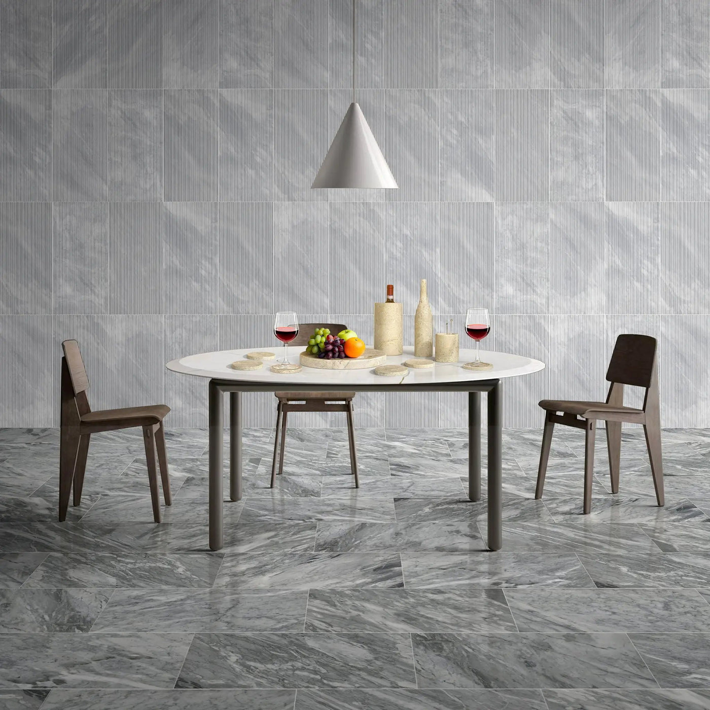 10 Pieces Luxury Natural Marble Dining Room Accessories Set by HouseOfZazla