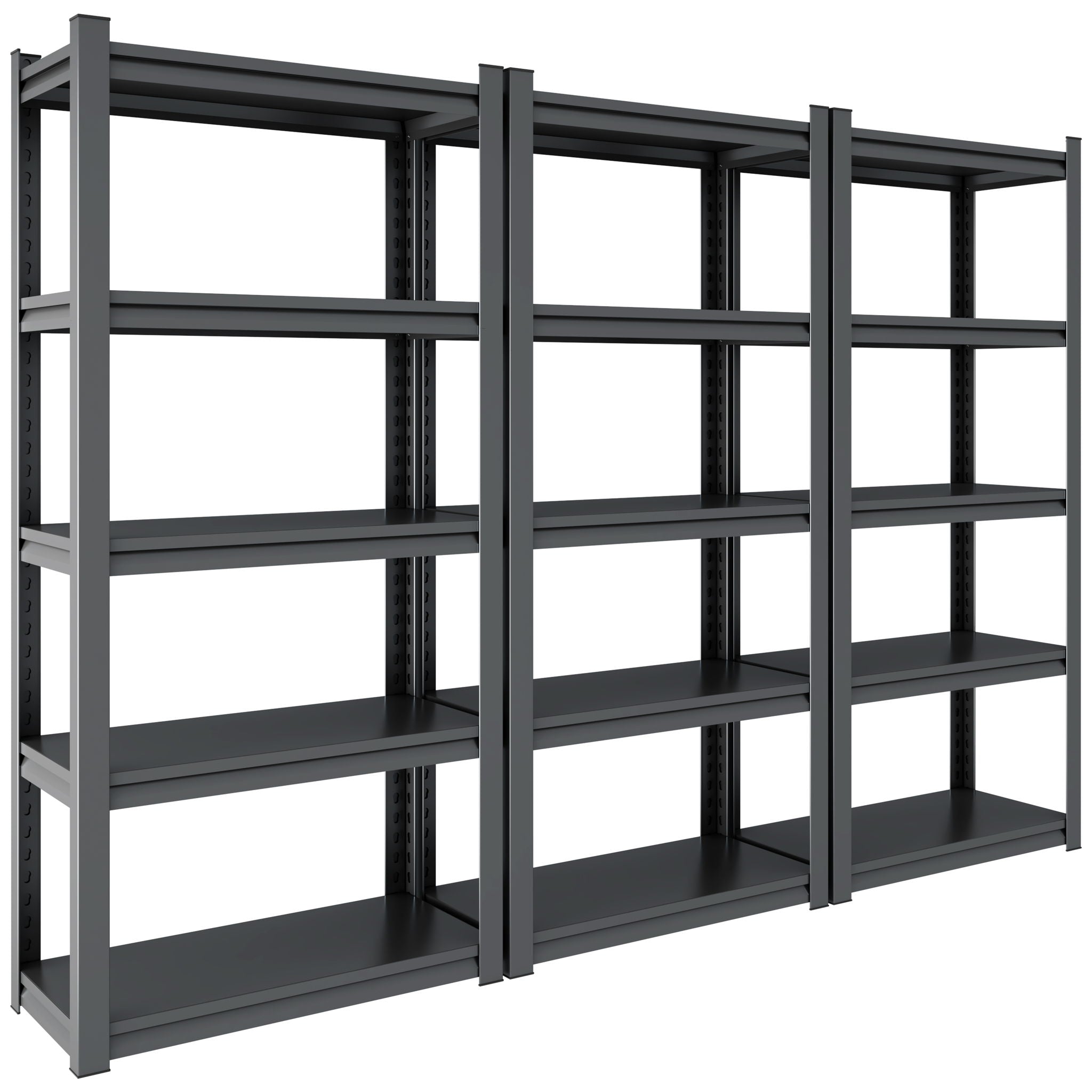 Industrial Heavy Duty Metal Garage Shelving Unit, Adjustable Storage Rack by HouseOfZazla