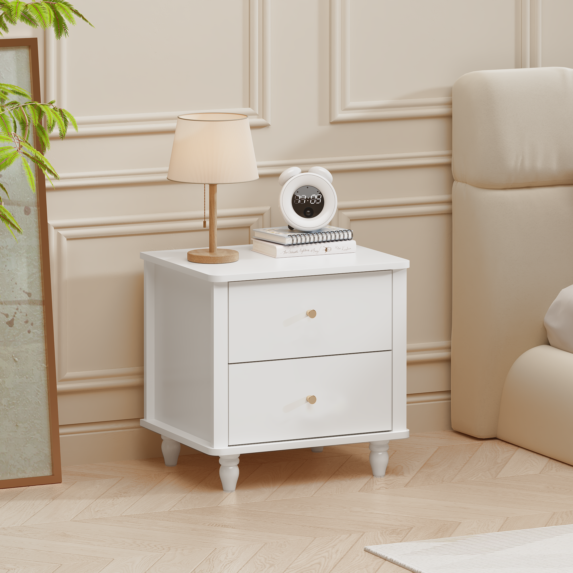 Modern 2-Drawer Nightstand by HouseOfZazla