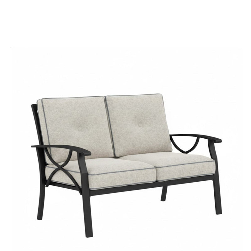 All Weather Loveseat 2 Seats Sofa With Cushions - Light Khaki / Beige by HouseOfZazla